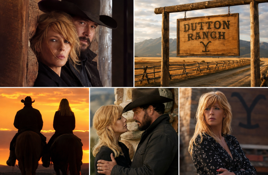 Beth Dutton i Rip Wheeler na ranczu w serialu Dutton Ranch ze świata Yellowstone